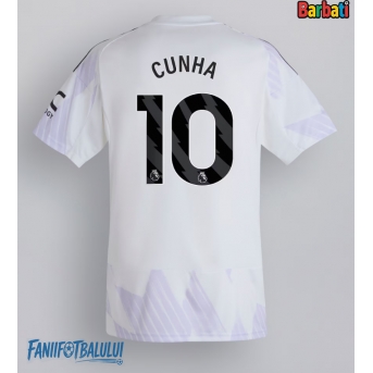 Manchester United Matheus Cunha #10 Tricou Fotbal Replică 2025-26 Barbati Deplasare